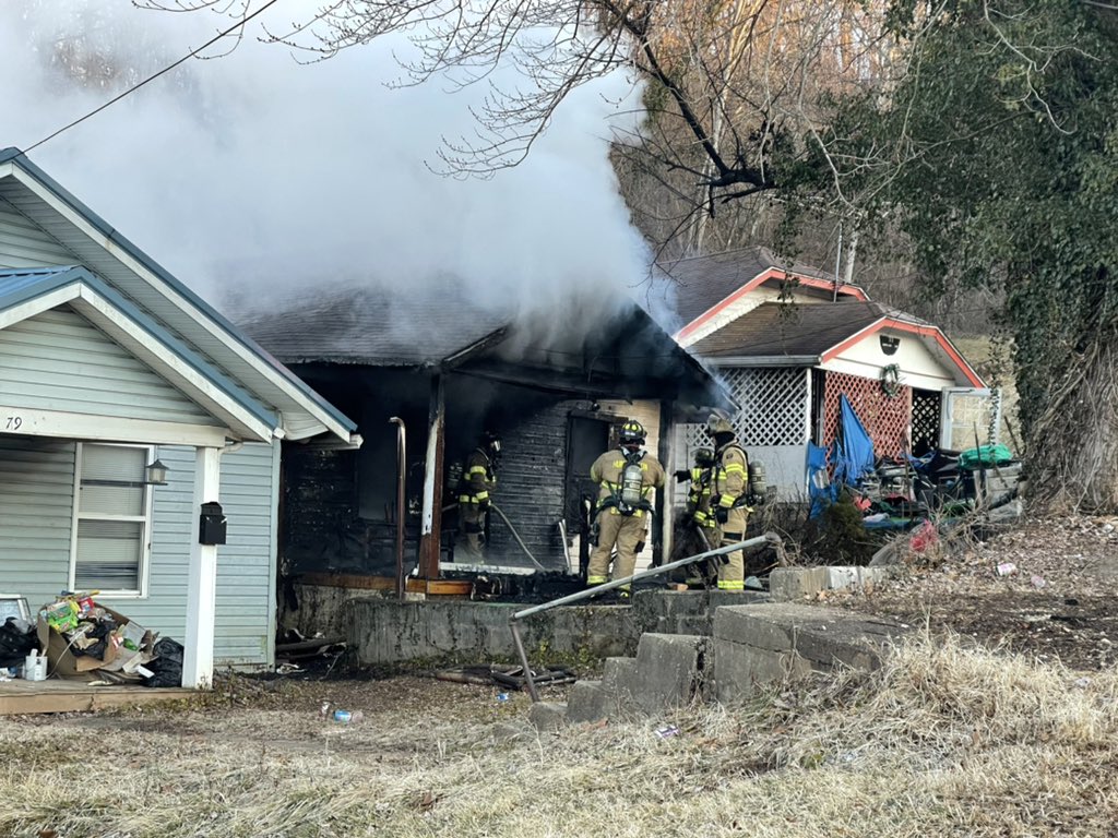 Crews are on scene of a house fire on Rutland Ave. in Huntington.  