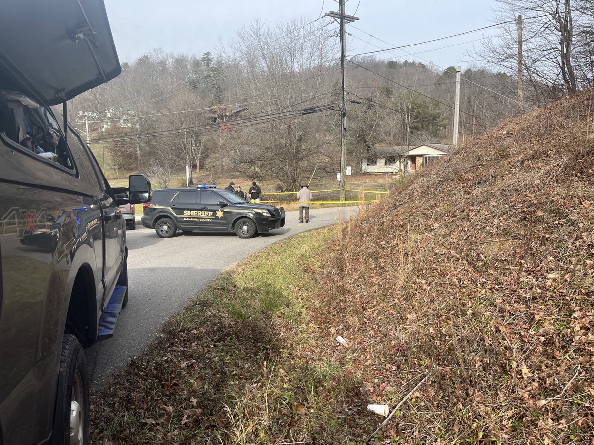 This is the actual scene where investigators believe a shooting took place - where Doc Bailey and Claybank Road meet. Two are in custody after a pursuit from Cross Lanes to South Charleston