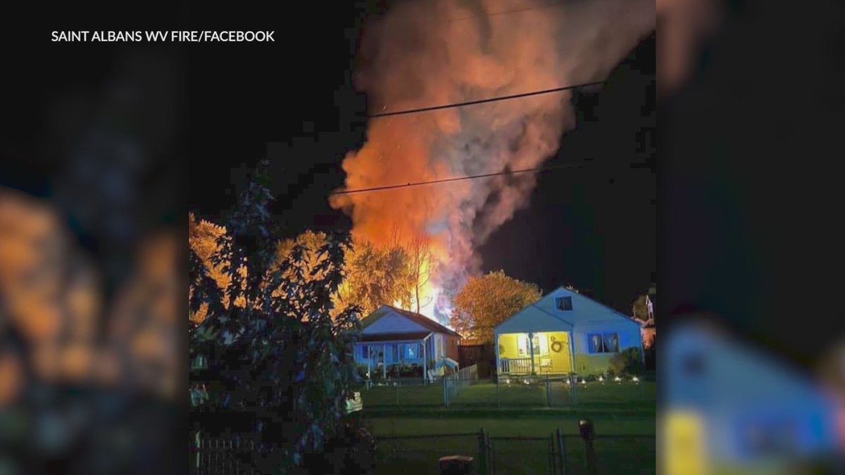 A home on Adams Avenue in St. Albans went up in flames overnight. The St. Albans Fire Department says the flames were threatening neighboring homes, but the fire was brought under control in time