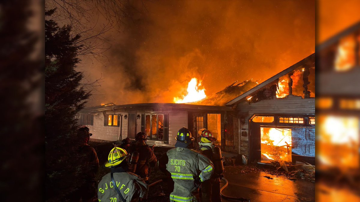 A Jackson County, West Virginia, home was destroyed in a fire late on New Year's Eve