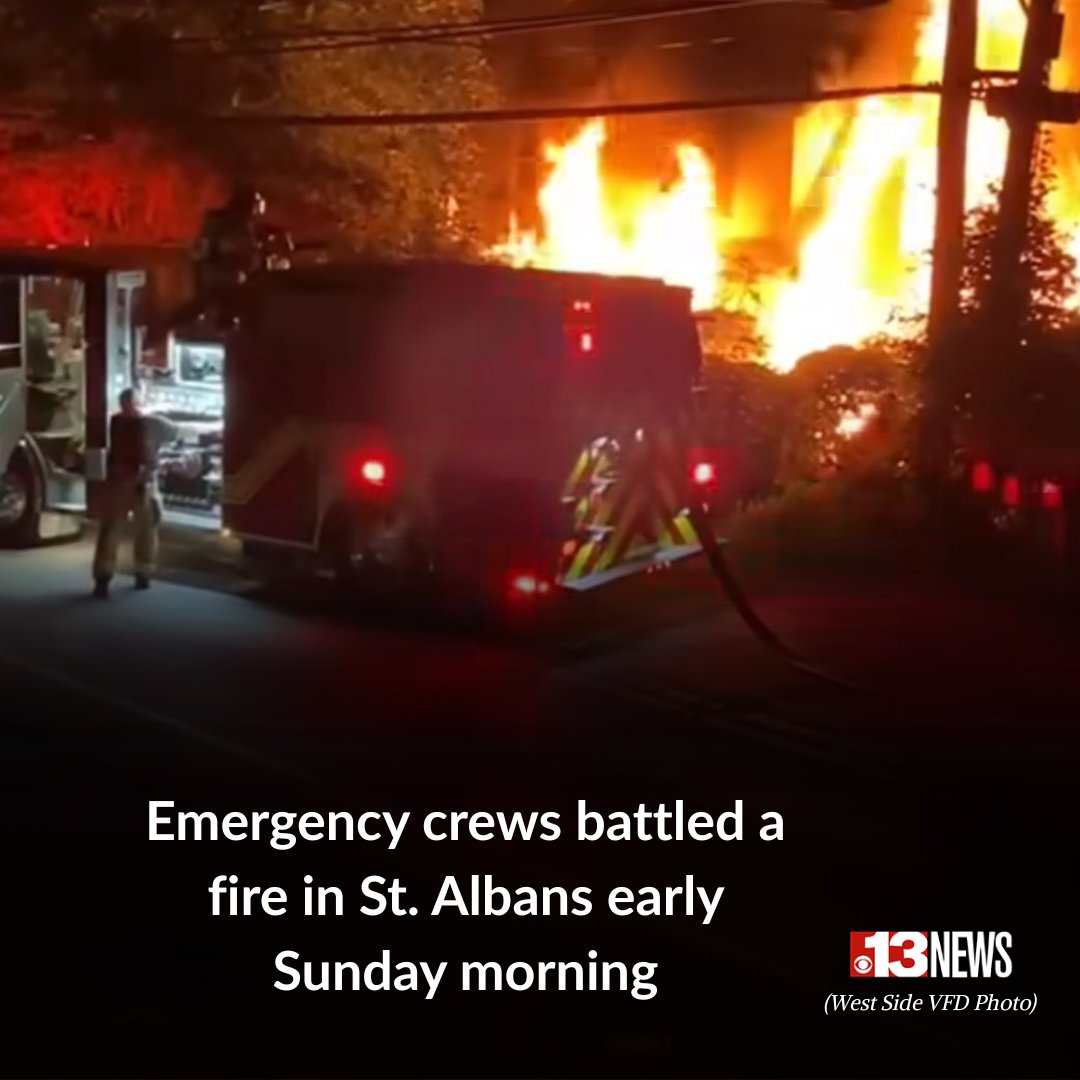 Crews from multiple fire stations worked together to put down a structure fire in St. Albans early Sunday morning