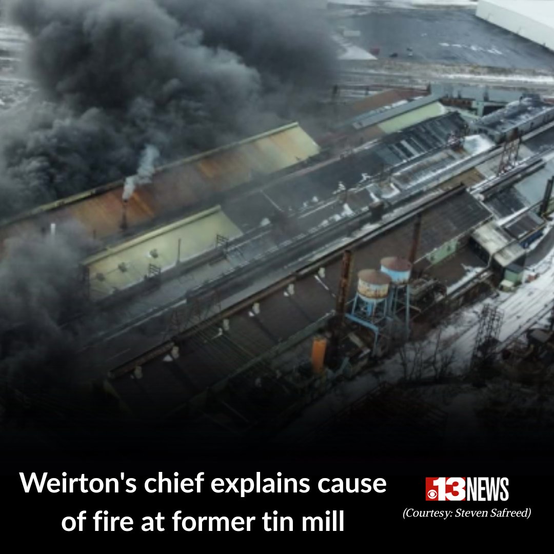 Multiple fire departments responded to a major fire at the former Cleveland Cliffs site, also known as the Weirton Steel Tin Mill